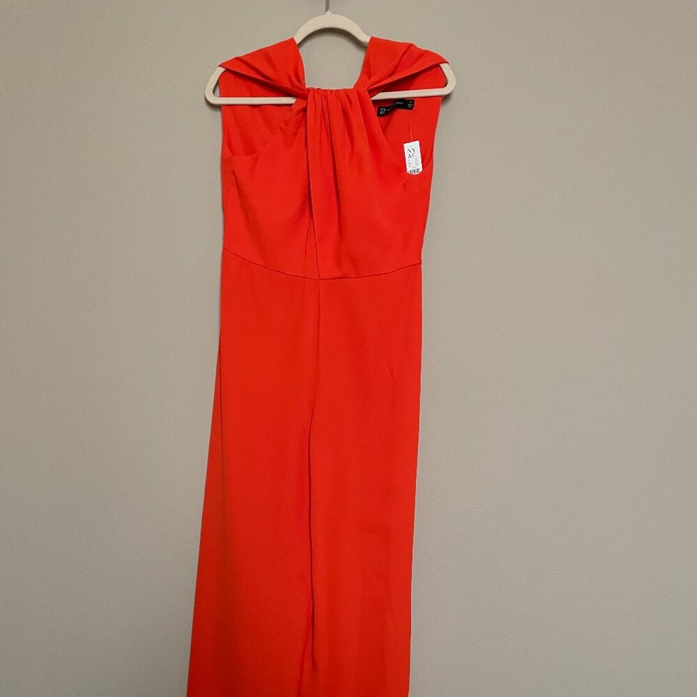 New York & Company, S, Regular/Tall Orange, Flair Leg, Jumpsuit, NEW with tags! - Picture 5 of 16
